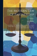 Cover: The Modern Law of Partnership - Legare Street Press