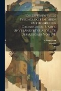 Cover: Die differentielle Psychologie in ihren methodischen Grundlagen. 3. Aufl. Unveraenderter Abdruck der Ausgabe von 1911 - Legare Street Press
