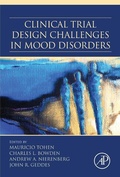 Cover: Clinical Trial Design Challenges in Mood Disorders - Academic Press