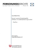 Cover: Bionisch inspirierte fl&uuml;ssigkeitsgef&uuml;llte Hohlfasern mit sto&szlig;d&auml;mpfenden Eigenschaften (FibreFlow) - BoD - Books on Demand