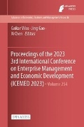 Cover: Proceedings of the 2023 3rd International Conference on Enterprise Management and Economic Development (ICEMED 2023) - Atlantis Press