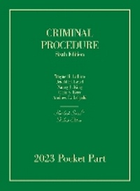 Enlarge image Cover: Criminal Procedure, Student Edition - West Academic Press