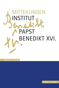 Abbildung von: Mitteilungen Institut Papst Benedikt XVI. - Schnell & Steiner