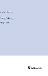 Enlarge image Cover: Cowley's Essays - Megali Verlag