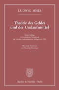 Bild: Theorie des Geldes und der Umlaufsmittel. - Duncker & Humblot