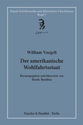 Cover: Der amerikanische Wohlfahrtsstaat. - Duncker & Humblot