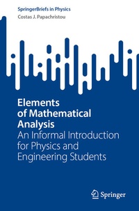 Enlarge image Cover: Elements of Mathematical Analysis - Springer