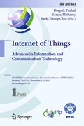 Cover: Internet of Things. Advances in Information and Communication Technology - Springer
