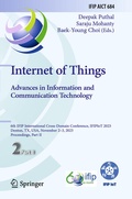 Cover: Internet of Things. Advances in Information and Communication Technology - Springer
