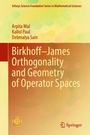 Cover: Birkhoff-James Orthogonality and Geometry of Operator Spaces - Springer