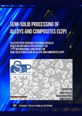 Cover: Semi-Solid Processing of Alloys and Composites (S2P) - Trans Tech Publications Ltd
