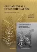 Cover: Fundamentals of Solidification 5th edition with Solutions Manual - Trans Tech Publications Ltd