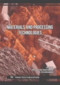 Cover: Materials and Processing Technologies - Trans Tech Publications Ltd