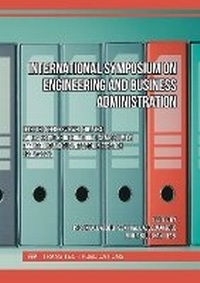 Enlarge image Cover: International Symposium on Engineering and Business Administration - Trans Tech Publications Ltd