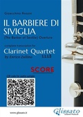 Cover: Clarinet Quartet Score of "Il Barbiere di Siviglia" - Glissato Edizioni Musicali