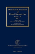 Cover: Max Planck Yearbook of UN Law, Volume 26 (2022) - Martinus Nijhoff
