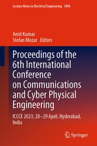 Enlarge image Cover: Proceedings of the 6th International Conference on Communications and Cyber Physical Engineering - Springer