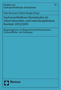 Abbildung von: Sachunmittelbare Demokratie im internationalen und interdisziplinären Kontext 2012/2013 - Nomos