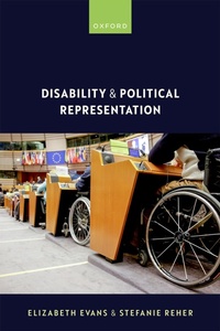 Enlarge image Cover: Disability and Political Representation - Oxford University Press