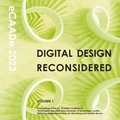 Cover: Digital Design Reconsidered - Volume 1 - Proceedings of the eCAADe 2023 conference