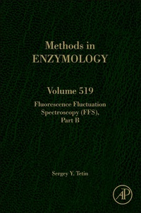 Abbildung von: Fluorescence Fluctuation Spectroscopy (FFS) Part B: Volume 519 - Academic Press