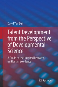 Enlarge image Cover: Talent Development from the Perspective of Developmental Science - Springer