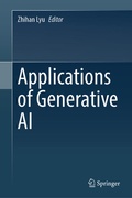 Cover: Applications of Generative AI - Springer