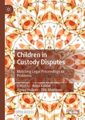 Cover: Children in Custody Disputes - Palgrave Macmillan