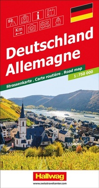 Abbildung von: Hallwag Strassenkarte Deutschland 1:750.000 - Hallwag Kümmerly+Frey