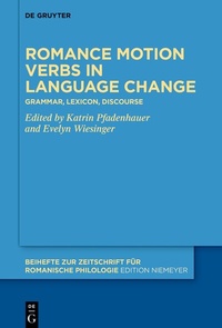 Abbildung von: Romance motion verbs in language change - De Gruyter