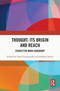 Abbildung von: Thought: Its Origin and Reach - Taylor & Francis