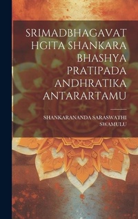 Abbildung von: Srimadbhagavathgita Shankara Bhashya Pratipada Andhratika Antarartamu - Legare Street Press