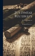 Cover: Zur Syntax Rustebuef's - Legare Street Press
