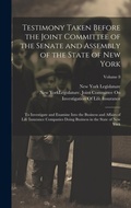 Cover: Testimony Taken Before the Joint Committee of the Senate and Assembly of the State of New York - Legare Street Press