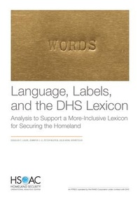 Enlarge image Cover: Language, Labels, and the Dhs Lexicon - RAND Corporation