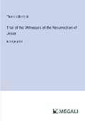 Cover: Trial of the Witnesses of the Resurrection of Jesus - Megali Verlag