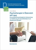 Cover: Psychotherapie in &Ouml;sterreich seit 1945 - Waxmann Verlag GmbH