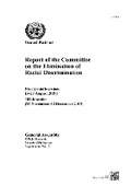 Cover: Report of the Committee on the Elimination of Racial Discrimination - United Nations
