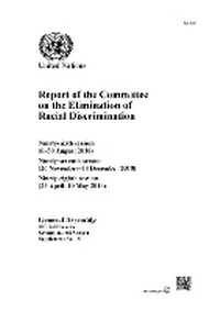 Enlarge image Cover: Report of the Committee on the Elimination of Racial Discrimination - United Nations