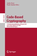 Cover: Code-Based Cryptography - Springer