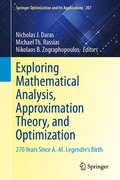 Cover: Exploring Mathematical Analysis, Approximation Theory, and Optimization - Springer