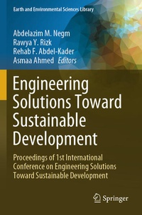 Enlarge image Cover: Engineering Solutions Toward Sustainable Development - Springer