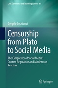 Cover: Censorship from Plato to Social Media - Springer
