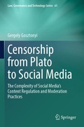 Cover: Censorship from Plato to Social Media - Springer