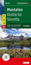 Bild: Montafon, Wander-, Rad- und Freizeitkarte 1:50.000, freytag & berndt, WK 374 - Freytag-Berndt und ARTARIA