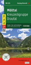 Cover: freytag & berndt Wanderkarte WK 225 M&ouml;lltal, Kreuzeckgruppe - Drautal 1:50.000 - freytag & berndt