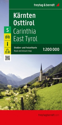 Abbildung von: Kärnten - Osttirol, Straßen- und Freizeitkarte 1:200.000, freytag & berndt - Freytag-Berndt und ARTARIA