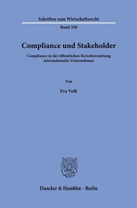 Abbildung von: Compliance und Stakeholder. - Duncker & Humblot