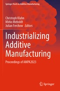 Cover: Industrializing Additive Manufacturing - Springer