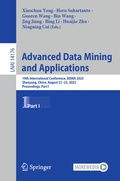 Cover: Advanced Data Mining and Applications - Springer